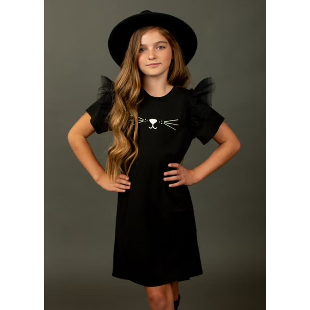 Joyfolie Mia Joy Peyton Dress in Black Girl’s Size 8